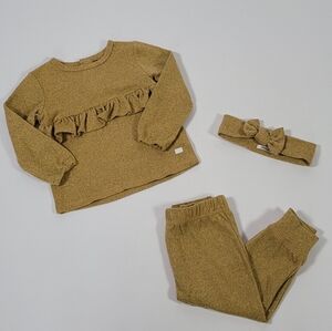 7 For All Mankind Gold Toddler Top